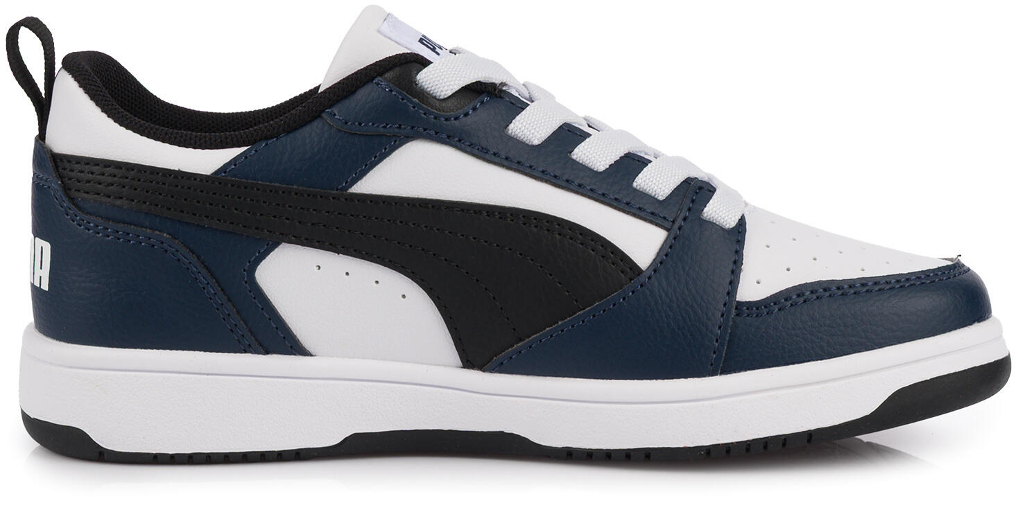 Buty sneakersy sportowe dziecięce  elastyczne sznurówki granatowe PUMA 3/7