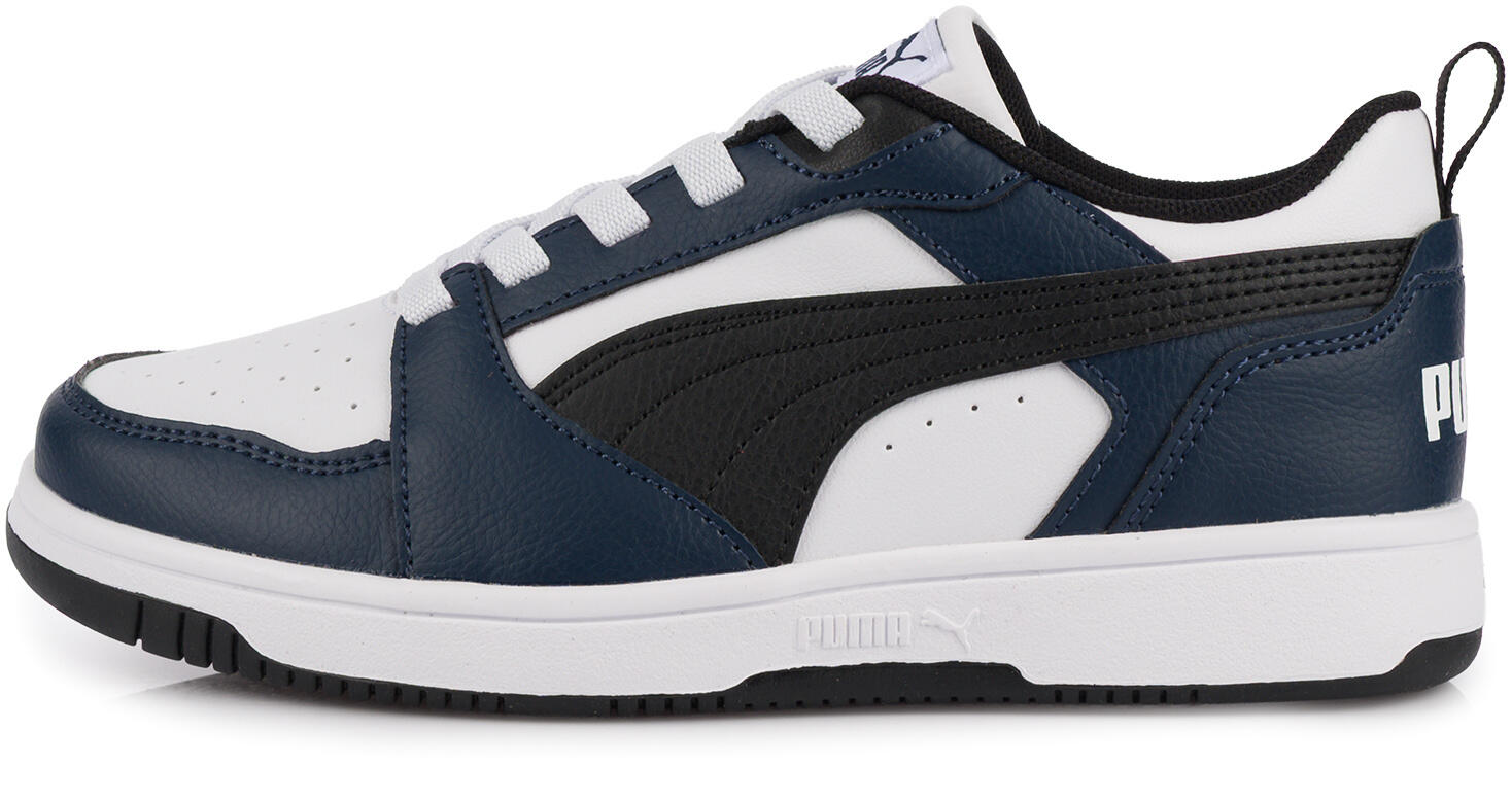 Buty sneakersy sportowe dziecięce  elastyczne sznurówki granatowe PUMA 2/7