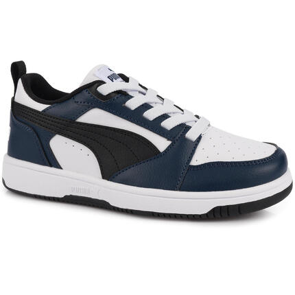 Buty sneakersy sportowe dziecięce elastyczne sznurówki granatowe PUMA