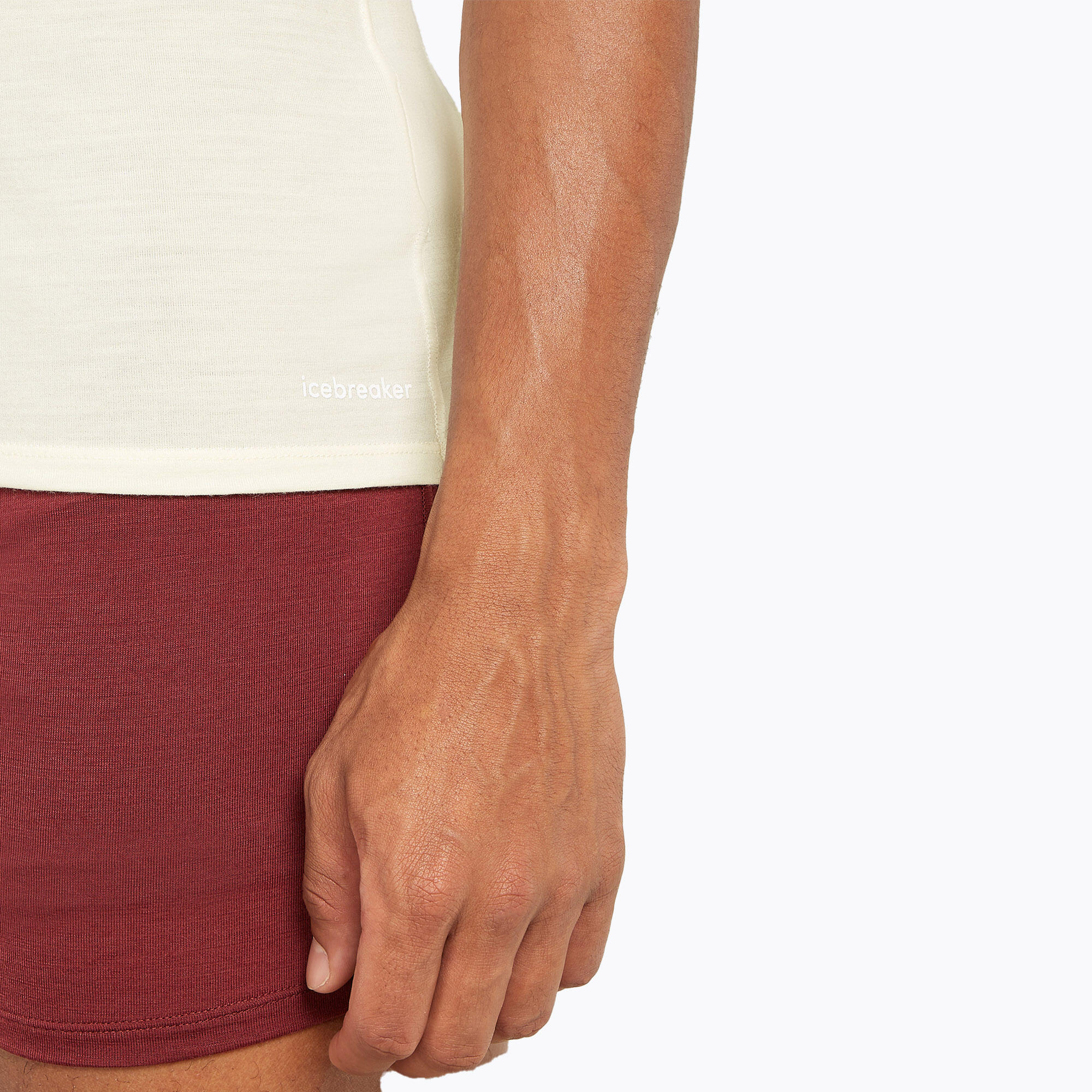 Camiseta de trekking para hombre icebreaker Anatomica Crewe sin teñir 3/5