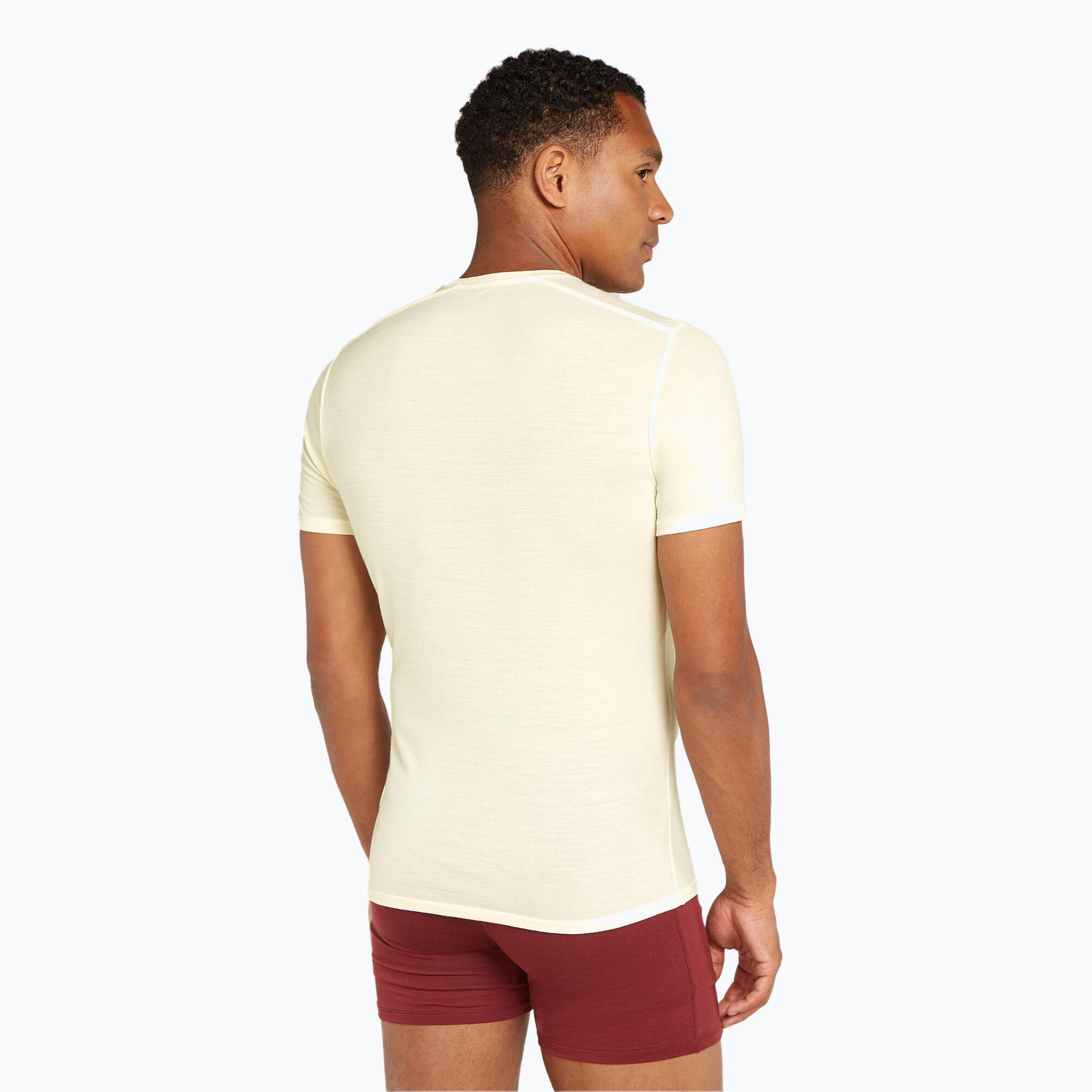 Camiseta de trekking para hombre icebreaker Anatomica Crewe sin teñir 2/5