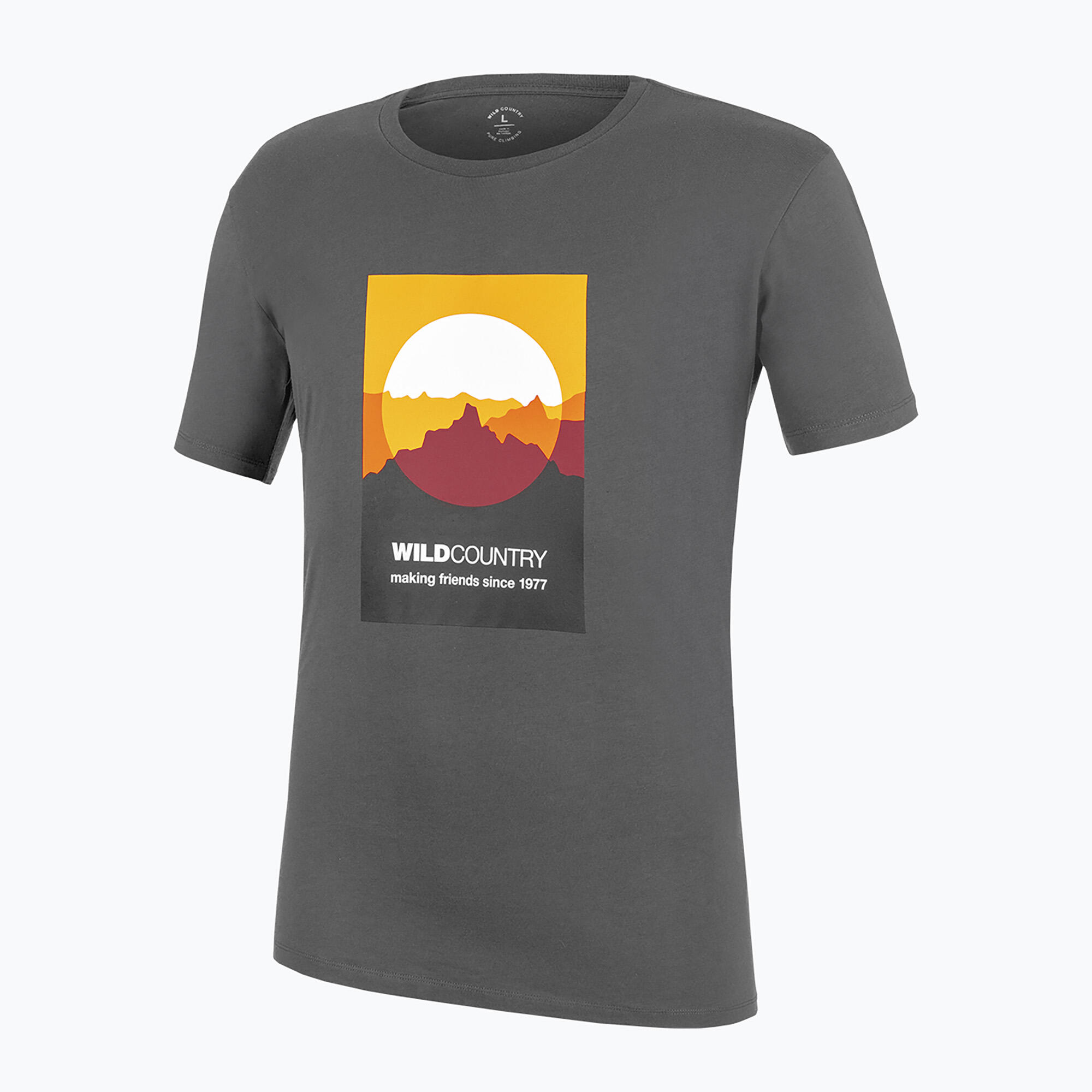 Camiseta de escalada para hombre Country Heritage ónix 3/5