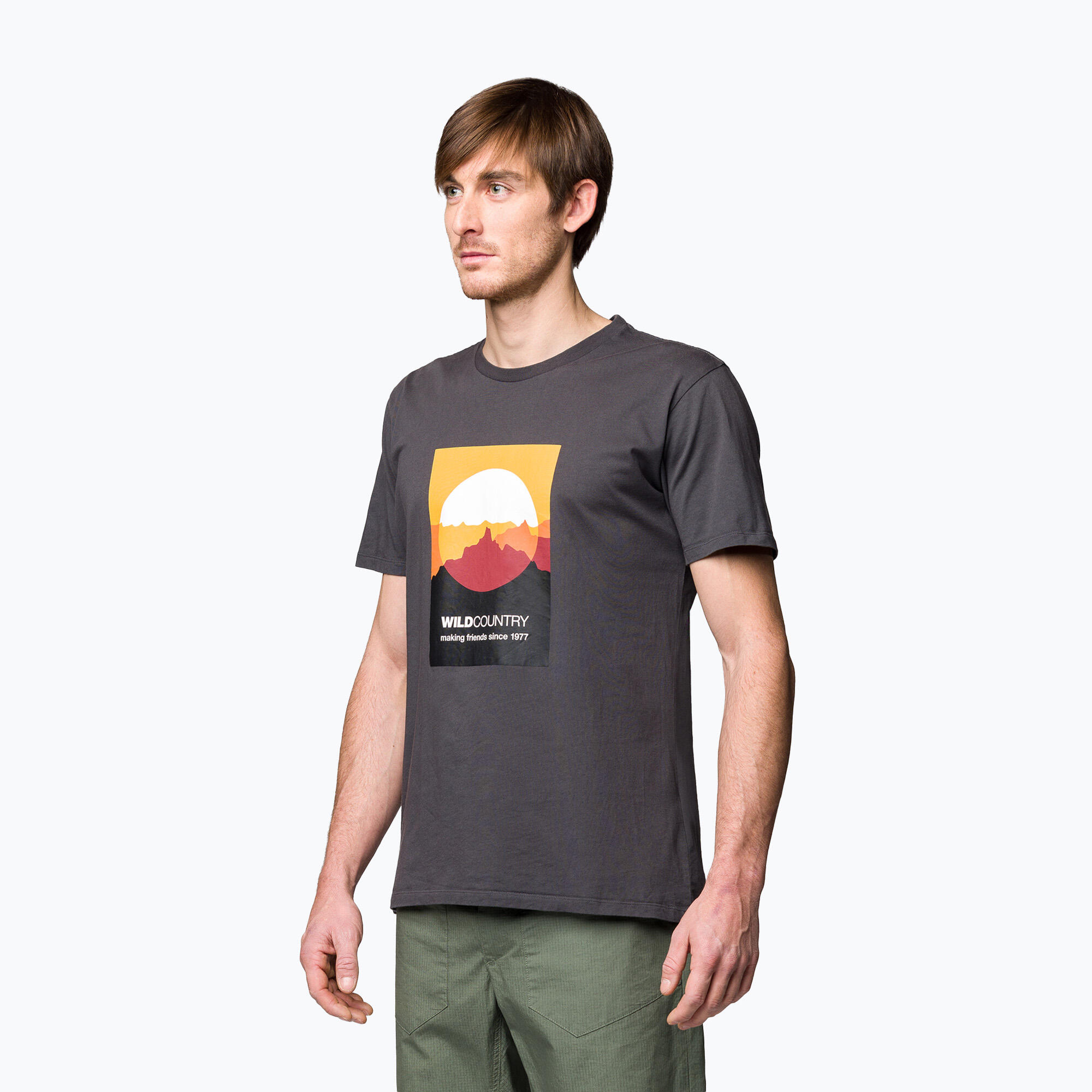 Camiseta de escalada para hombre Country Heritage ónix 2/5
