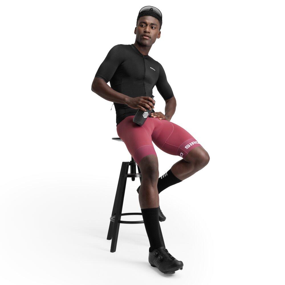 Maillot vélo manches courtes en tissu recyclé homme Cyclisme M6R Zero Noir 3/7