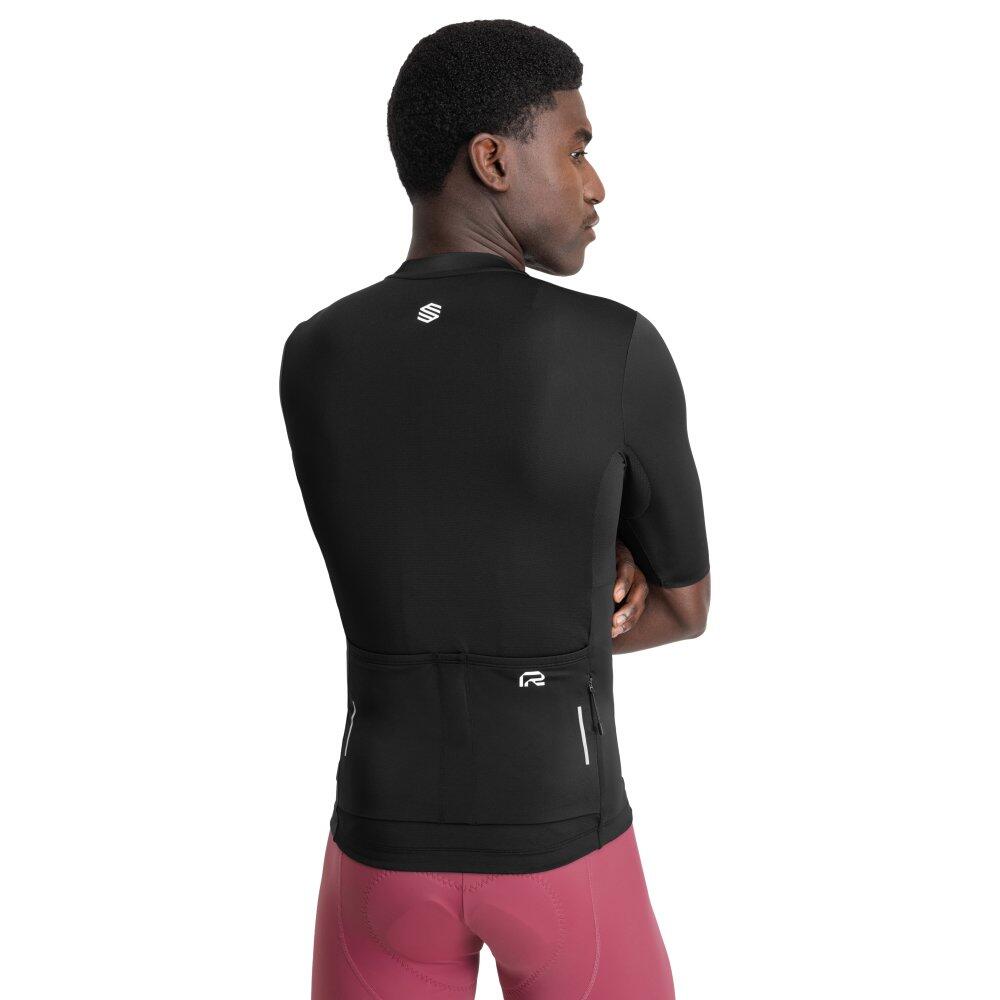 Maillot vélo manches courtes en tissu recyclé homme Cyclisme M6R Zero Noir 2/7
