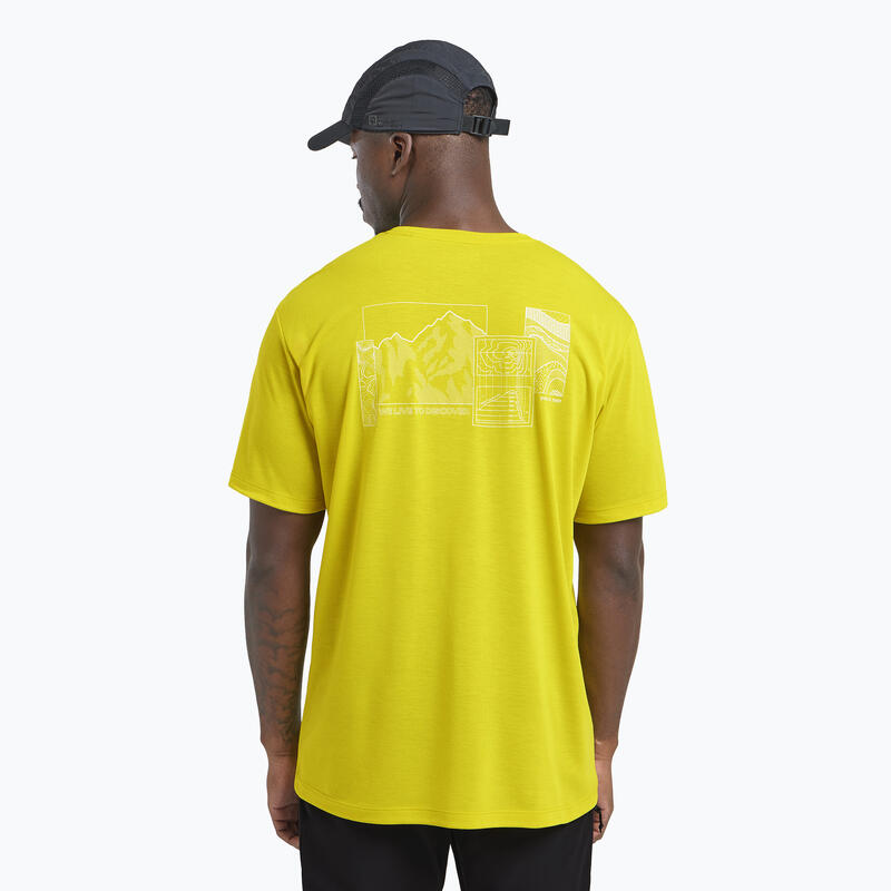 Tricou de drumeție pentru bărbați Jack Wolfskin Vonnan Graphic