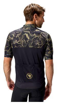 Herren Kurzarm Trikot Endura FS260 Floral Schwarz 7/7