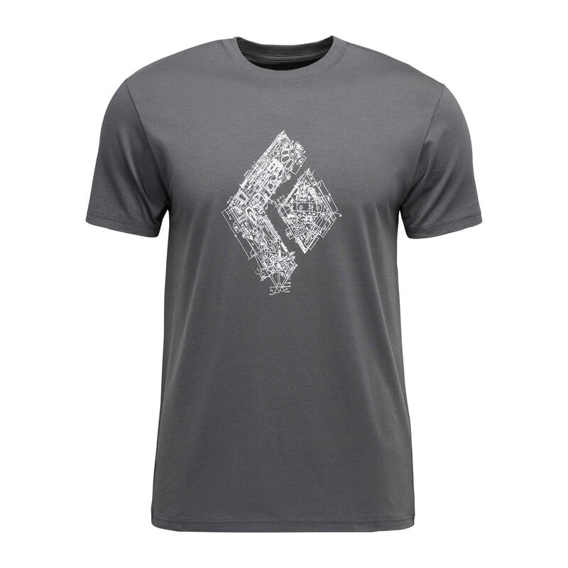 Koszulka bawełniana męska Black Diamond Engineered Diamond SS Tee