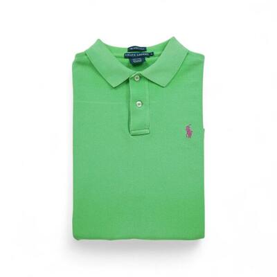 Tweedehands - korte mouw dames poloshirt groen - zeer goede staat