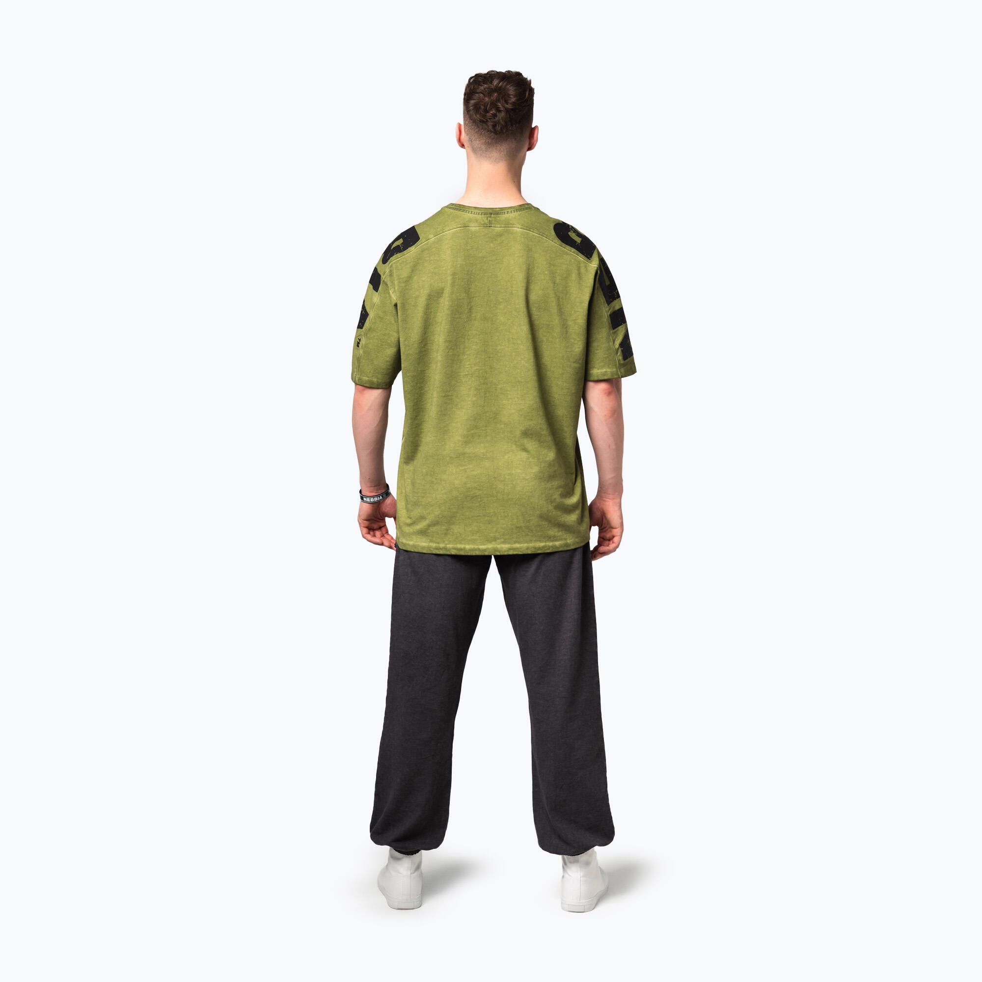 Camiseta de treino masculina NEBBIA Washed-Off Lifting Club 2/5