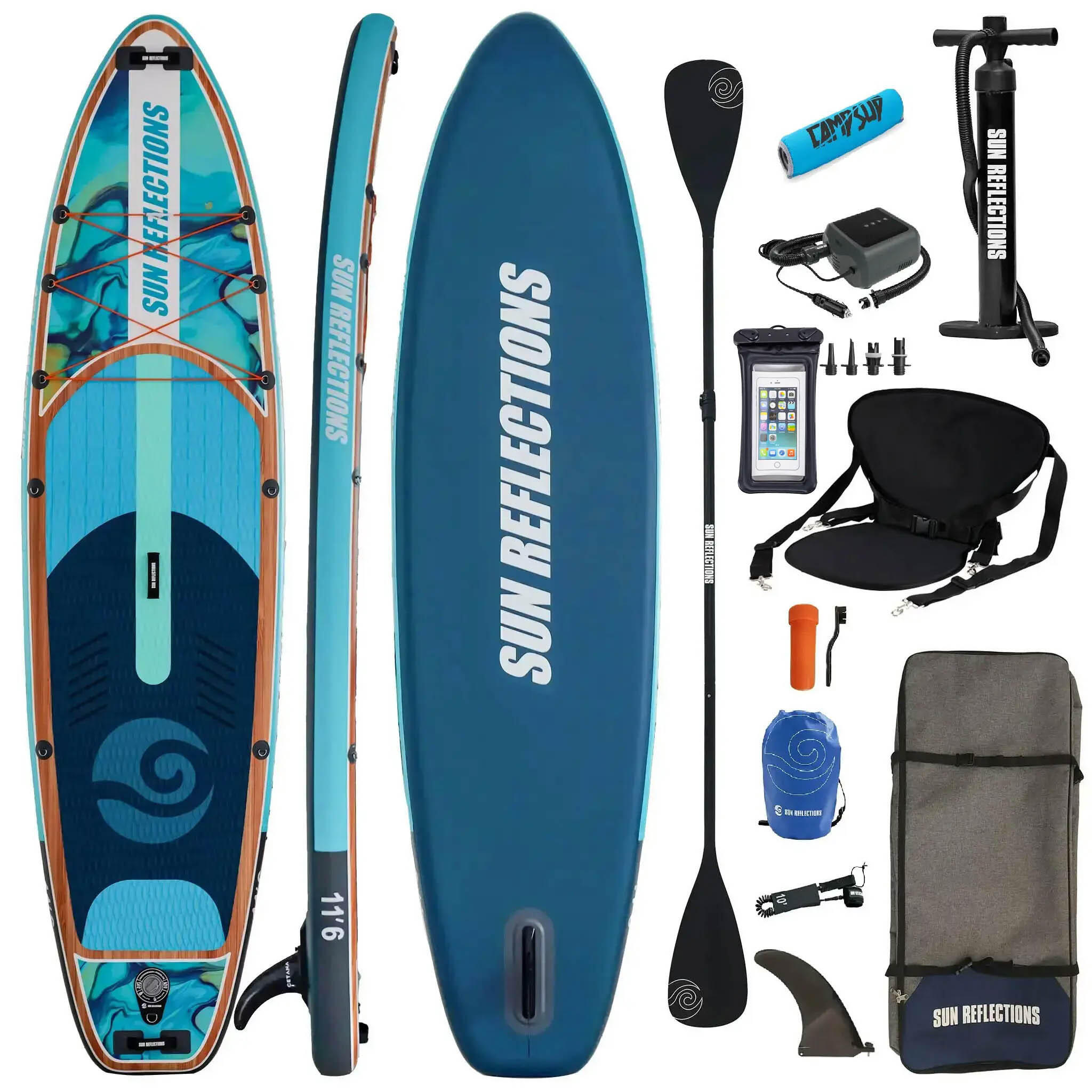 Deska Sup Pompowana Sun Reflections L 11'6" SUPER COMBO 1/7