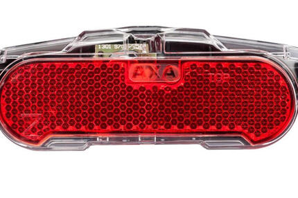 Eclairage arrière 50mm Dynamo pour porte bagage Axa Slim steady