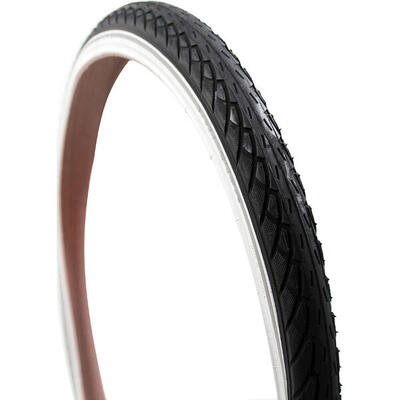 Deli buitenband sa-206 26 x 1.75 zw wit reflecterend voor verbeterde veiligheid
