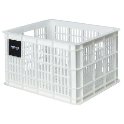 Caisse de vélo Basilic M - 29,5 litres - Boîte de transport robuste blanche