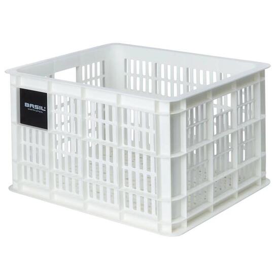 Caisse de vélo Basilic M - 29,5 litres - Boîte de transport robuste blanche