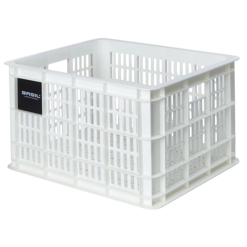 Boîte De Rangement Basil Crate M Pour Vélo – 45 X 35 X 25 Cm – 29,5 Litres – Noire Et Pratique