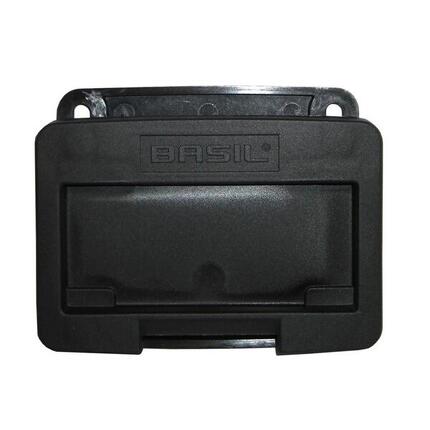 Basil Adapterplatte für VR-Körbe schwarz,auch f. Klickfix-Halter geeignet