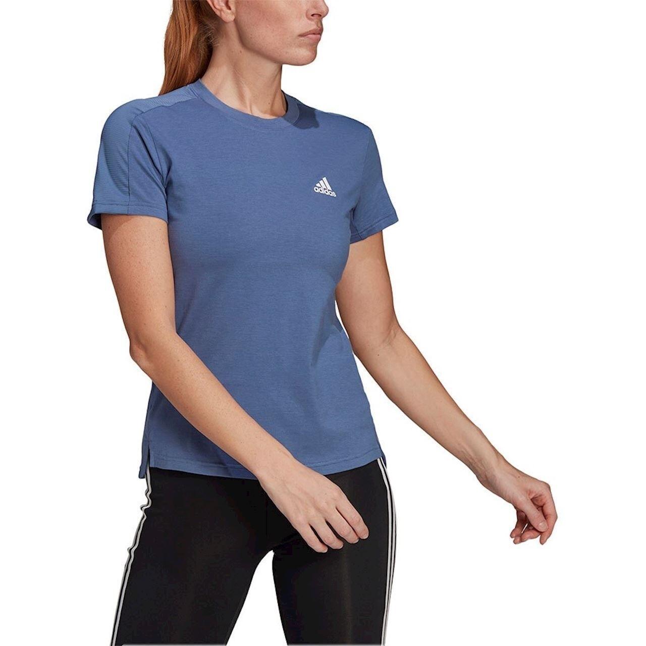 T-shirt adidas Designed To Move AEROREADY, Blauw, Dames 2/6