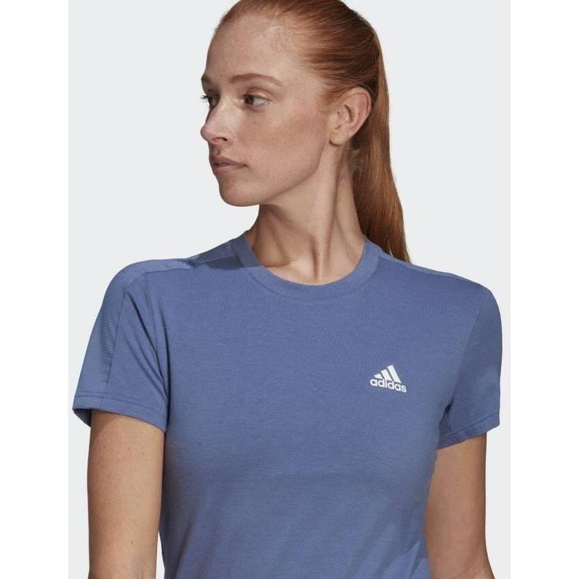 T-shirt adidas Designed To Move AEROREADY, Blauw, Dames 5/6