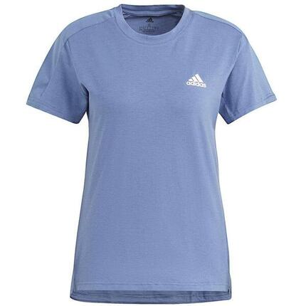 Camiseta Adidas AEROREADY Designed 2 Move para mujer en Azul/Blanco