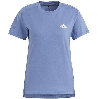 T-shirt adidas designed to move aeroready. blauw. dames