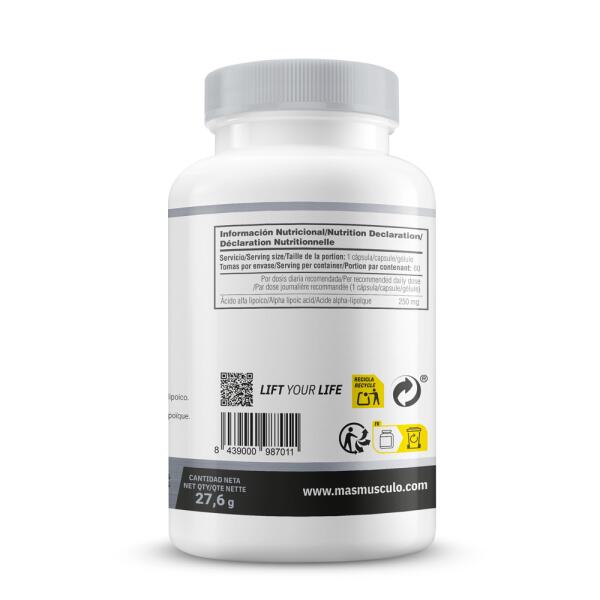 R-ALA Alipure® 250 mg - 60 capsule vegetali MASmusculo 3/5