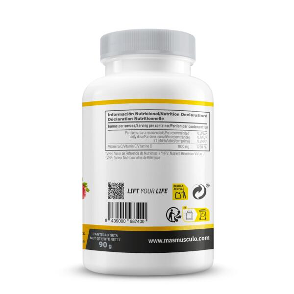 Vitamina C 1000 mg masticabile - 60 compresse Acid Strawberry MASmusculo 3/5