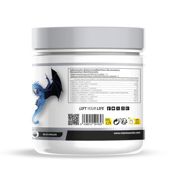 Master Amino - 300g Dragon bleu de MASmusculo 3/5