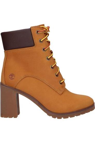 bottines - casual - femme - talon, large fit, nubuck