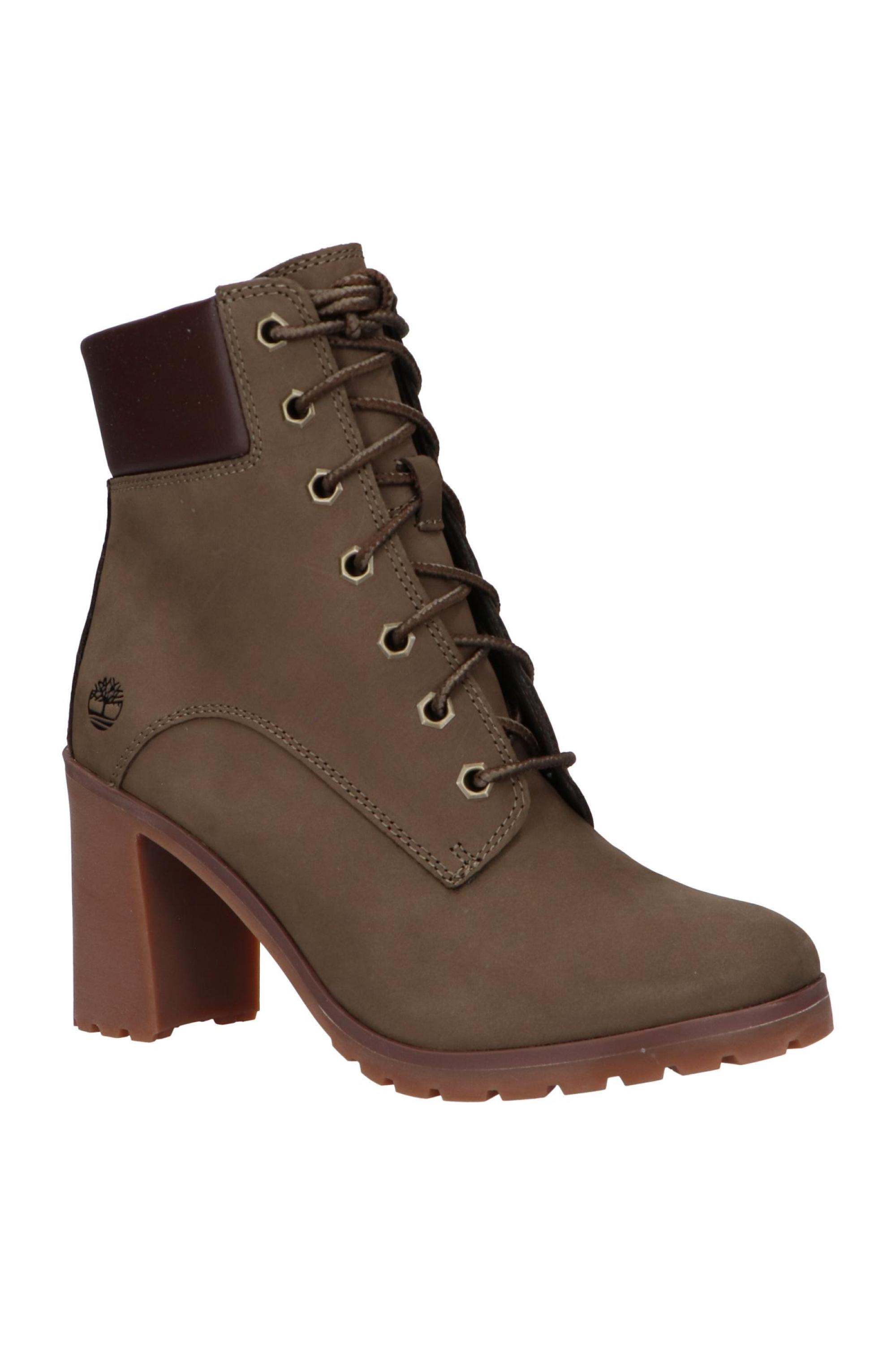 Stivali donna stringati Allington con tacco 2/5