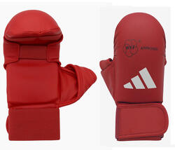 Mitaines / Gants Karate WKF avec pouce Rouge/Bleu ADIDAS
