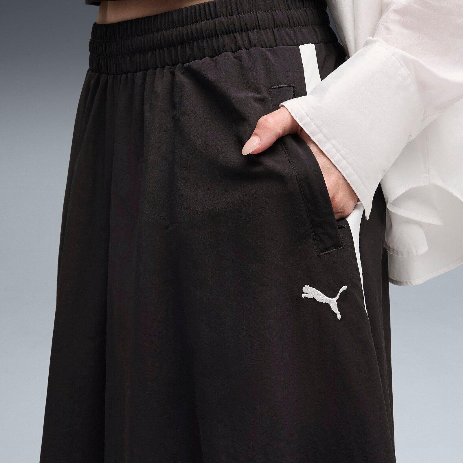 Saia Puma T7 Woven Midi Skirt, Preto, Mulheres 4/7
