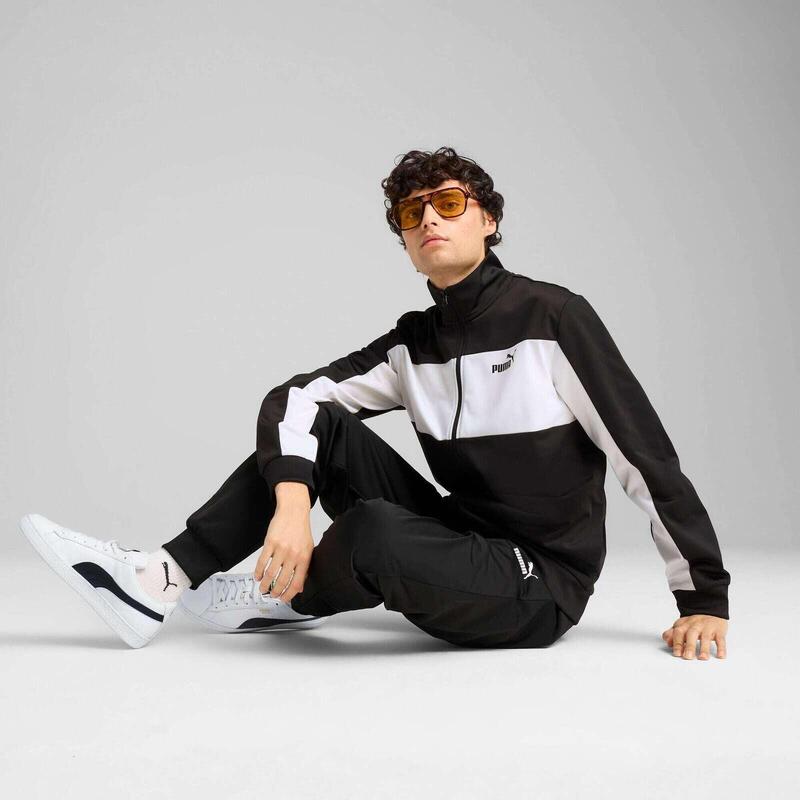 Trening barbati Puma Poly Colorblock Suit, Negru
