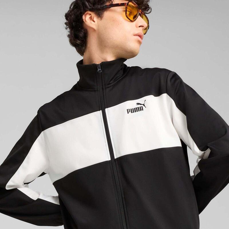 Trening barbati Puma Poly Colorblock Suit, Negru
