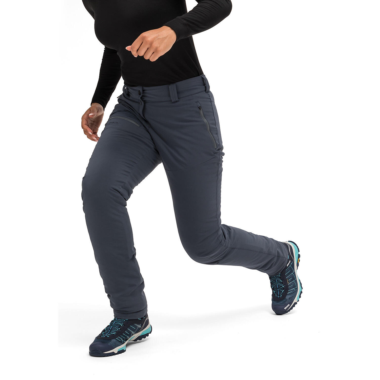Maier Sports Lulaka Calças de lã para mulher Regular Cinzento 5/7
