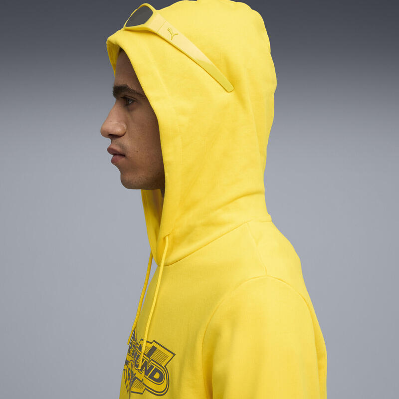 Męska bluza z kapturem Borussia Dortmud FtblCulture PUMA Faster Yellow Black