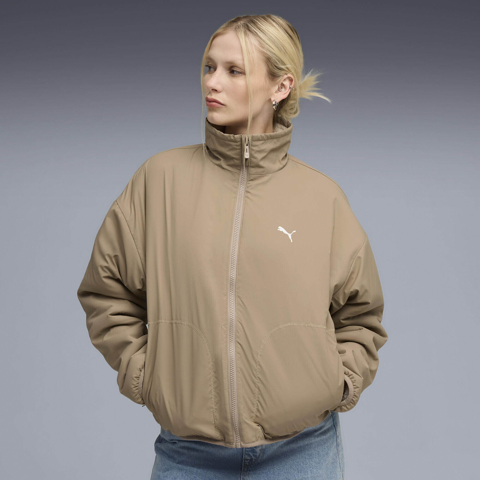 Gilet hybride réversible en sherpa Femme PUMA 2/7