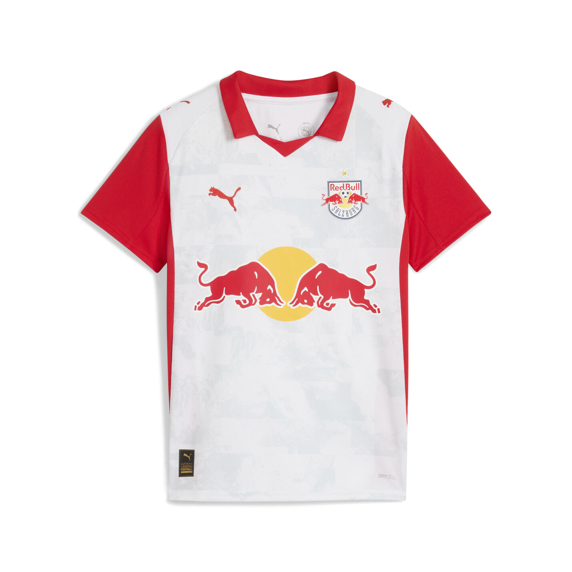 Puma - Maillot Home 25/26 Fc red Bull Salzburg Enfant Et Adolescent Puma - T-shirt Manches Courtes - Blanc|rouge - Decathlon