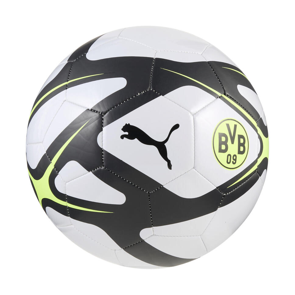 Piłka do piłki nożnej Borussia Dortmund CULTURE PUMA Silver Mist Black Gray