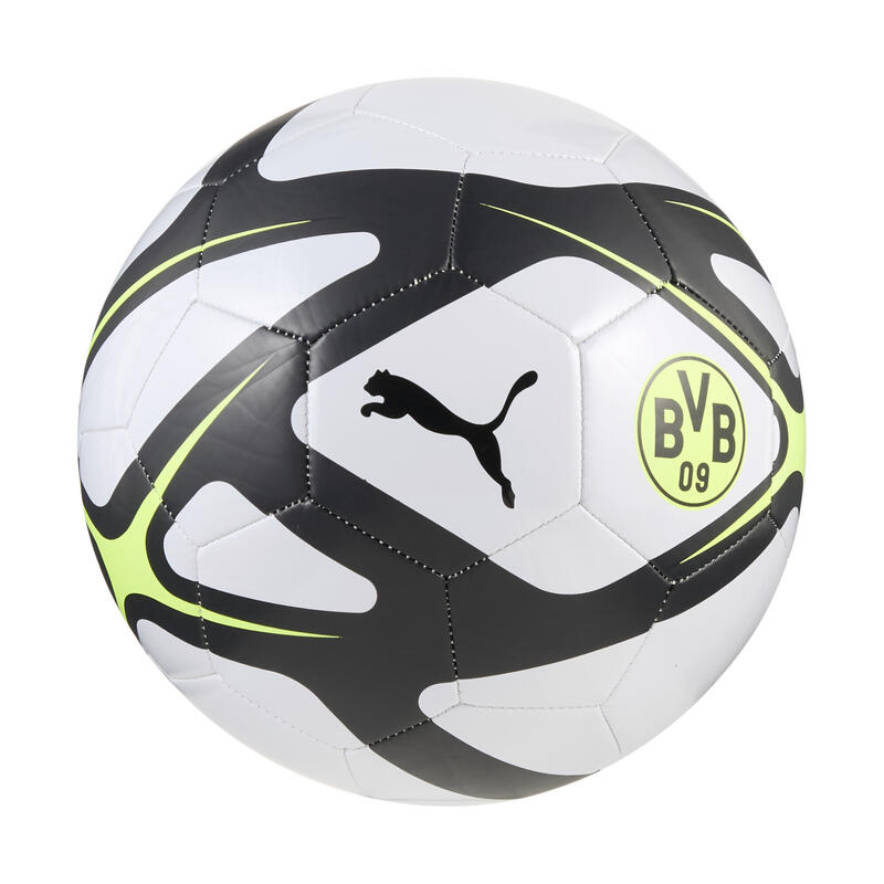 Piłka do piłki nożnej Borussia Dortmund CULTURE PUMA Silver Mist Black Gray