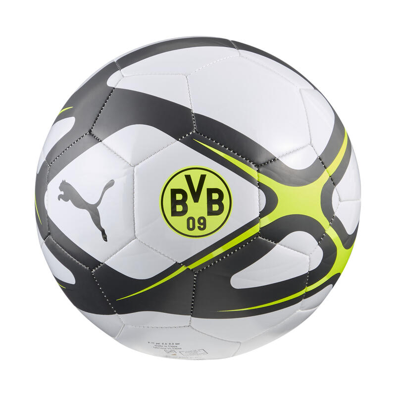 Piłka do piłki nożnej Borussia Dortmund CULTURE PUMA Silver Mist Black Gray