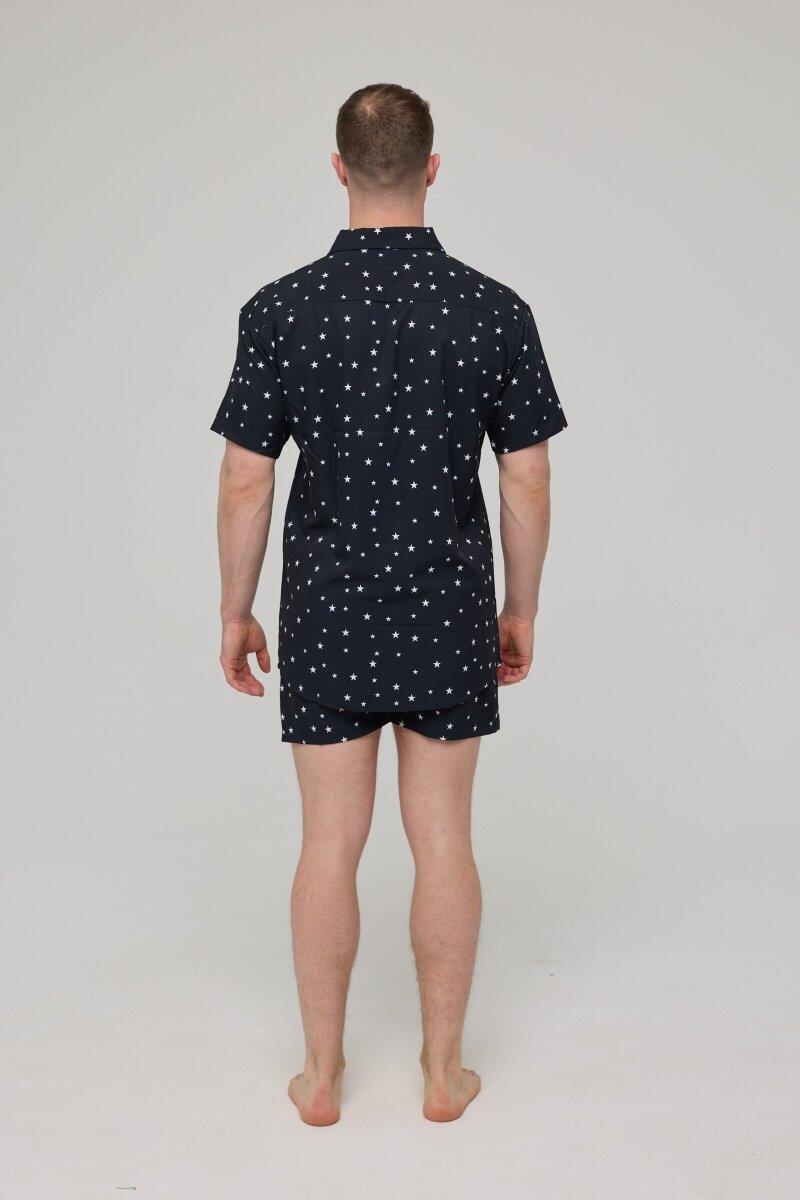 Homme Plage Chemise Manches Courtes Shining Star 3/7
