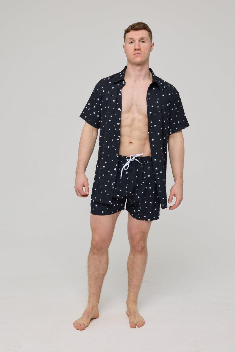 Homme Plage Chemise Manches Courtes Shining Star 2/7