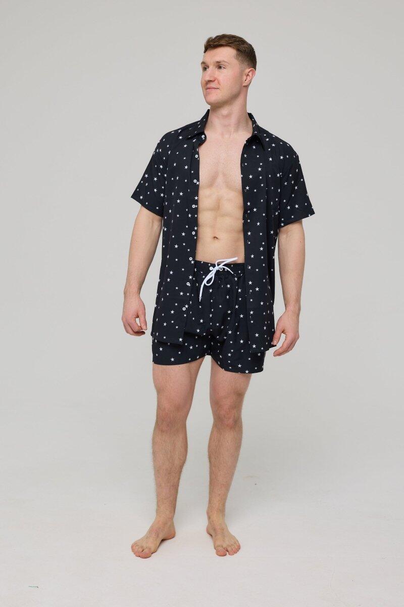 Homme Plage Chemise Manches Courtes Shining Star 4/7