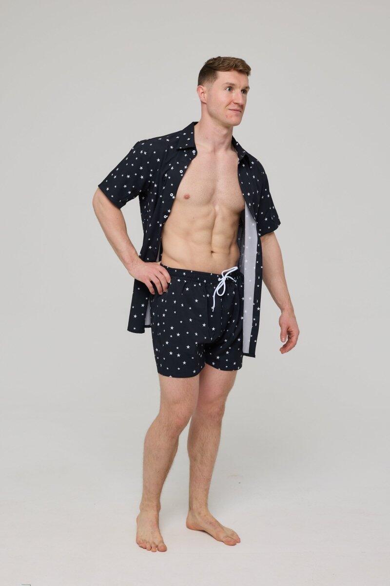 Homme Plage Chemise Manches Courtes Shining Star 6/7