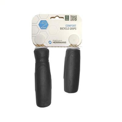 Herrmans handvat cut 93 zwart 90/120 mm (paar) - ftalaten en latexvrij