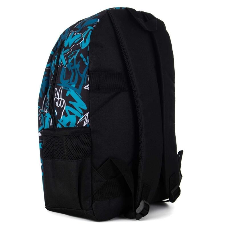 Rucsac ergonomic, cu doua compartimente,  rezistent la stropi de ploaie, Graffit