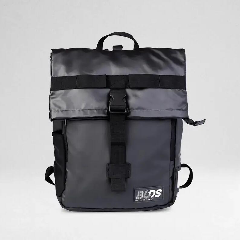 City Bag Original – Adjustable Volume Water-Resistant Backpack – Black/Camo