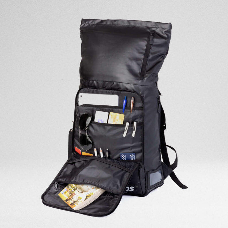 City Bag Original – Zaino con Volume Regolabile – Nero/Camo 6/7