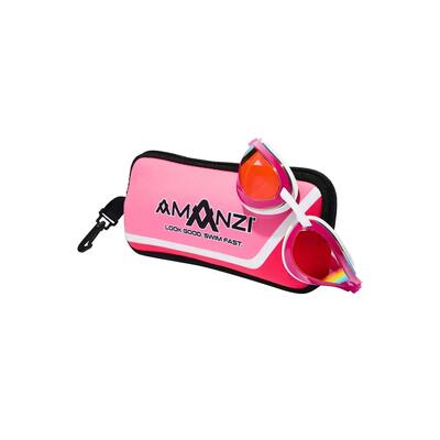 Amanzi dominate sunset mirror goggles - roze/wit